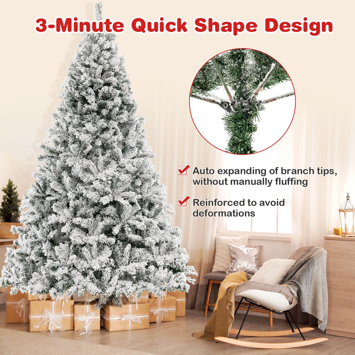 Artificial Xmas Tree 3-minute Quick Shape-6 Ft, Size: 8 ft | Michaels