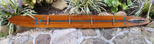 Vintage Upcycled Gemini Nash Wood Water Ski Coat Rack | MakerPlace