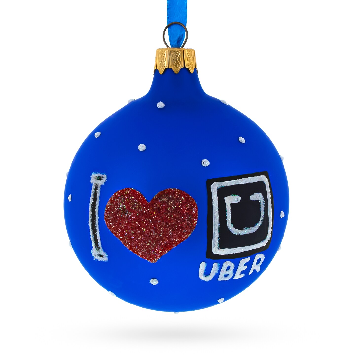 The Taxi Cab Glass Ball Christmas Ornament 3.25 Inches