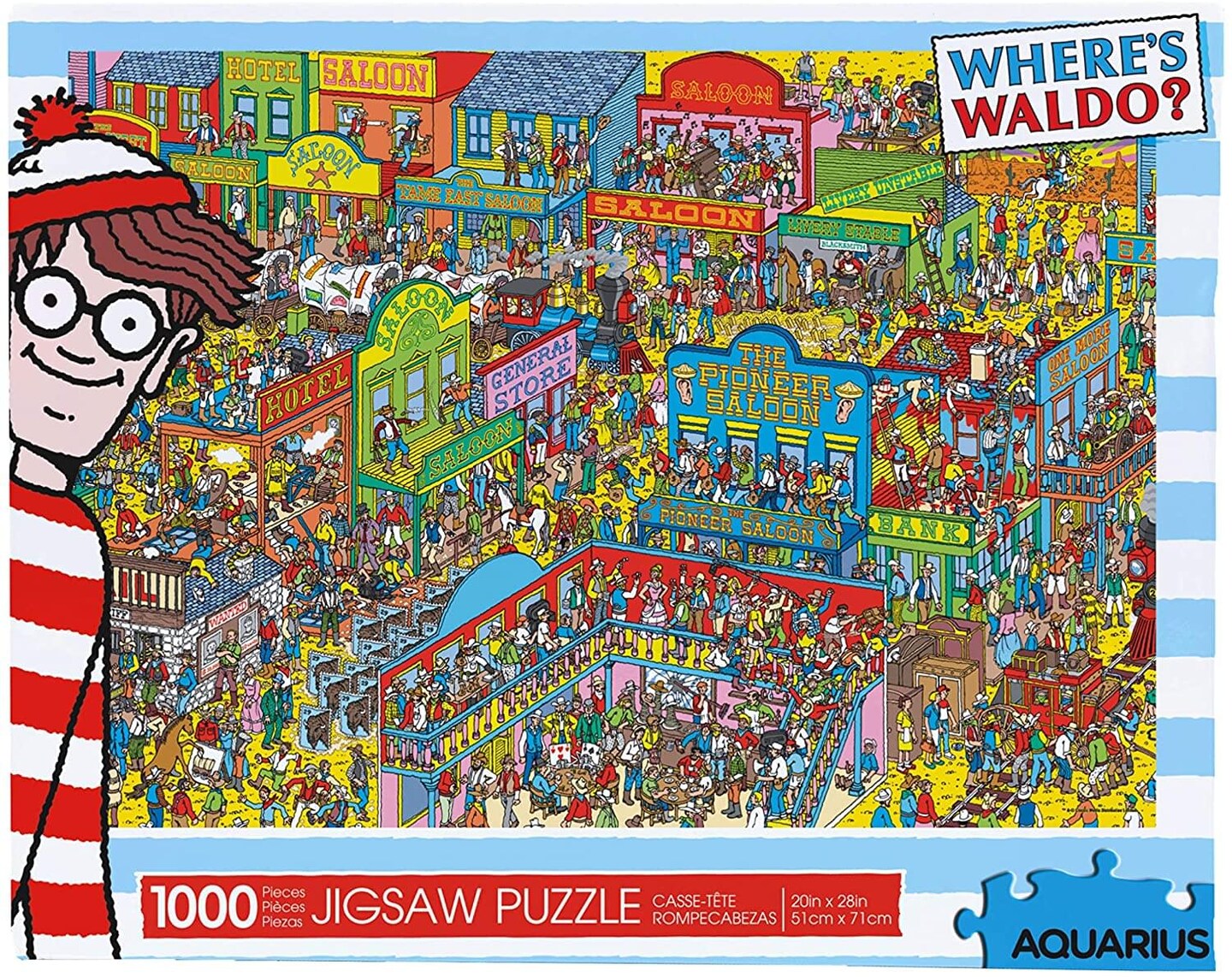 Where&#x27;s Waldo Wild Wild West 1000 Piece Jigsaw Puzzle