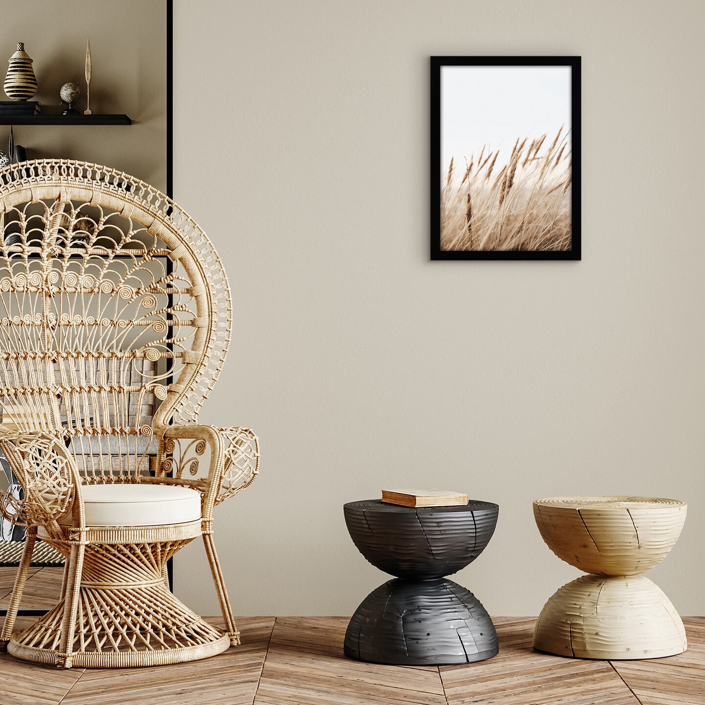 Americanflat A2 A3 A4 A5 Poster Frame - Picture Frame to Display Posters - Ideal for Documents and Artwork - Plexiglass Cover - Adjustable Hanging Hardware - Includes Easel