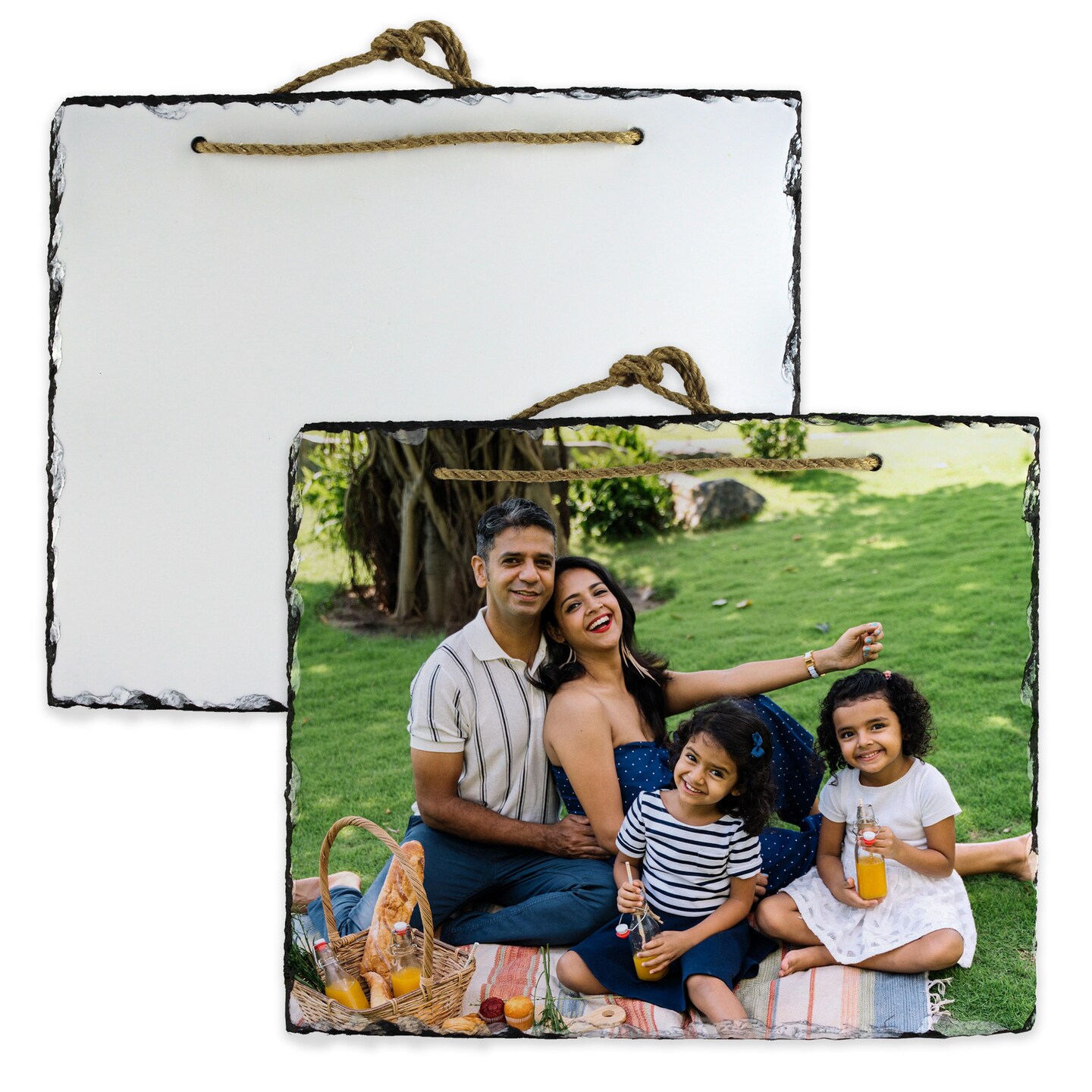 SubliSlate Sublimation Blank Hanging Slate Plaque