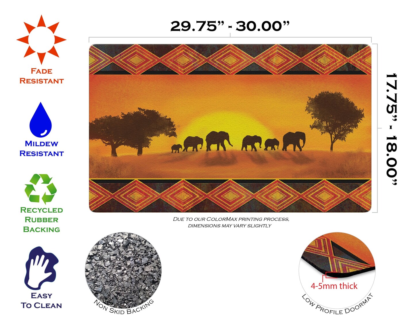 Savanna Sunset Door Mat (18 x 30&#x22;)