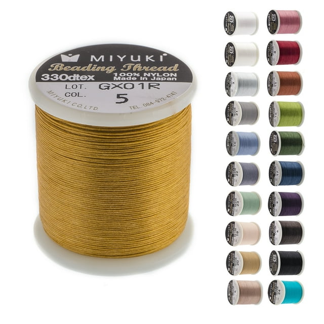 Miyuki Nylon Beading Thread, 50m in Gold | Michaels