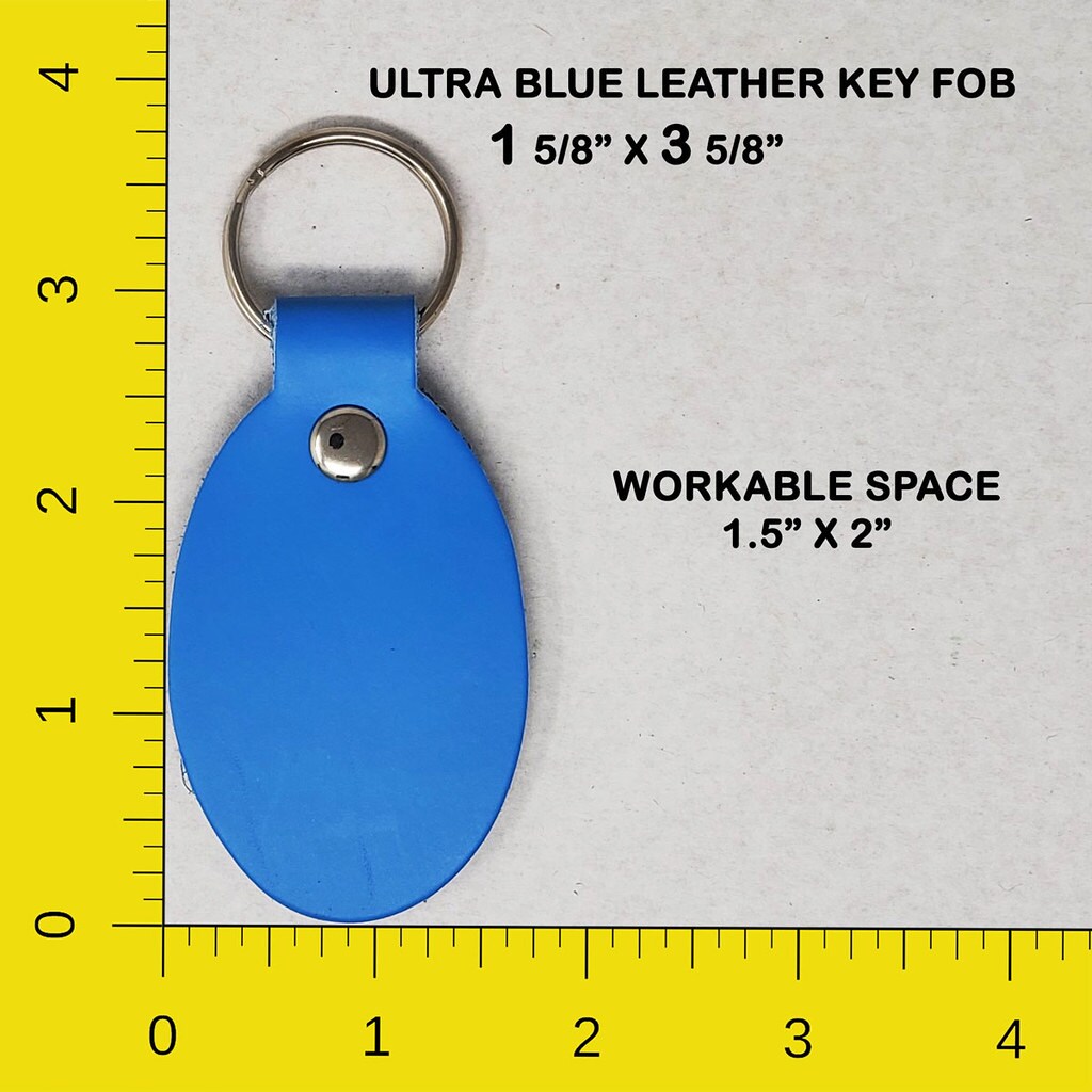Leather Key Chains Blank 10 Pack - Hot Stamping, Embossing, Laser Engraving Ready-Promotional, Business gifts