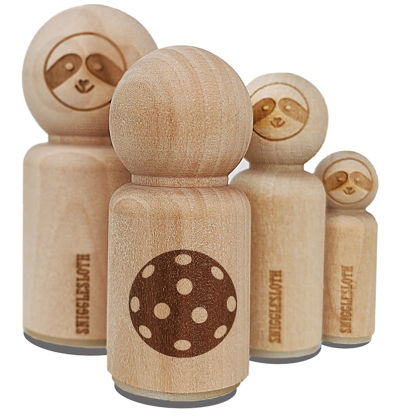 Pickleball Ball Holes Rubber Stamp for Stamping Crafting Planners