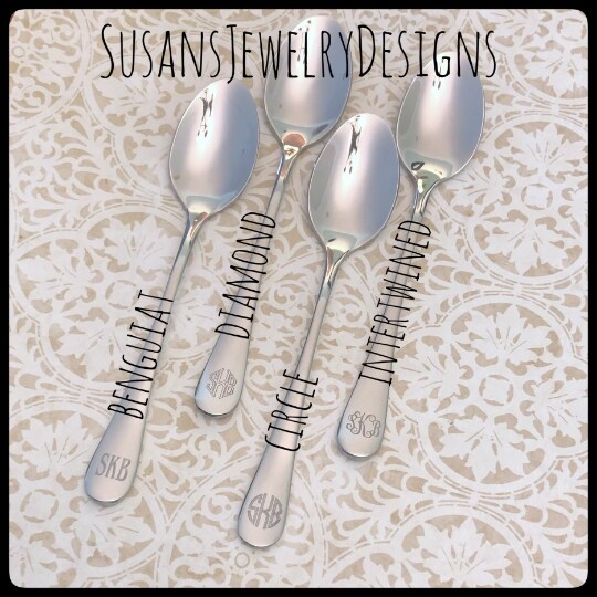 Monogrammed baby clearance spoon