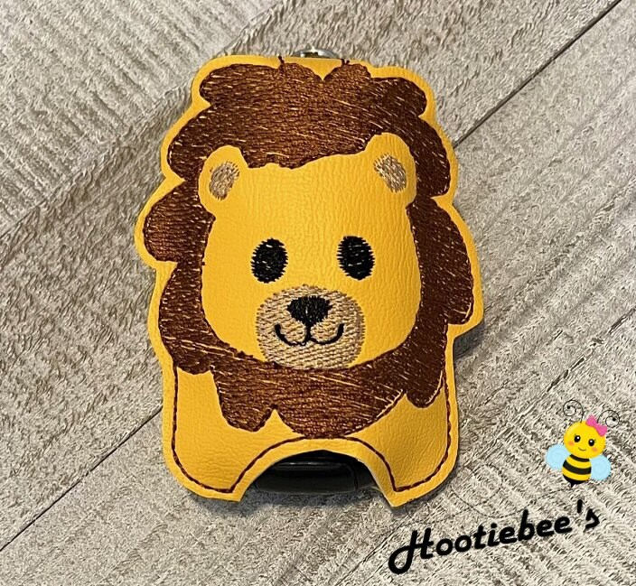 Lion Hand Sanitizer Holder and or Lip Balm Holder | MakerPlace by