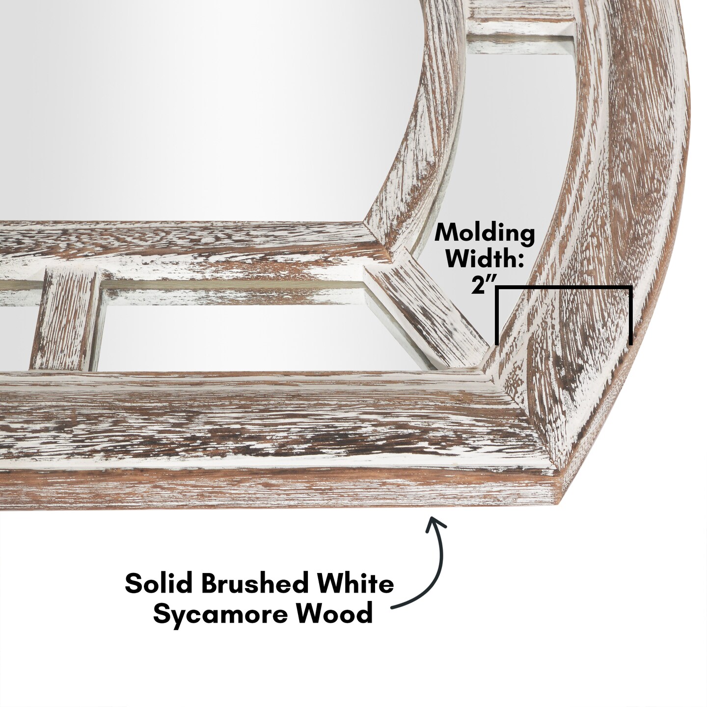 Americanflat Mirror in Natural Sycamore - Irregular Wall Mirror for Bathroom, Living Room, Entryway Hall, and Decorative Mirror for Bedroom