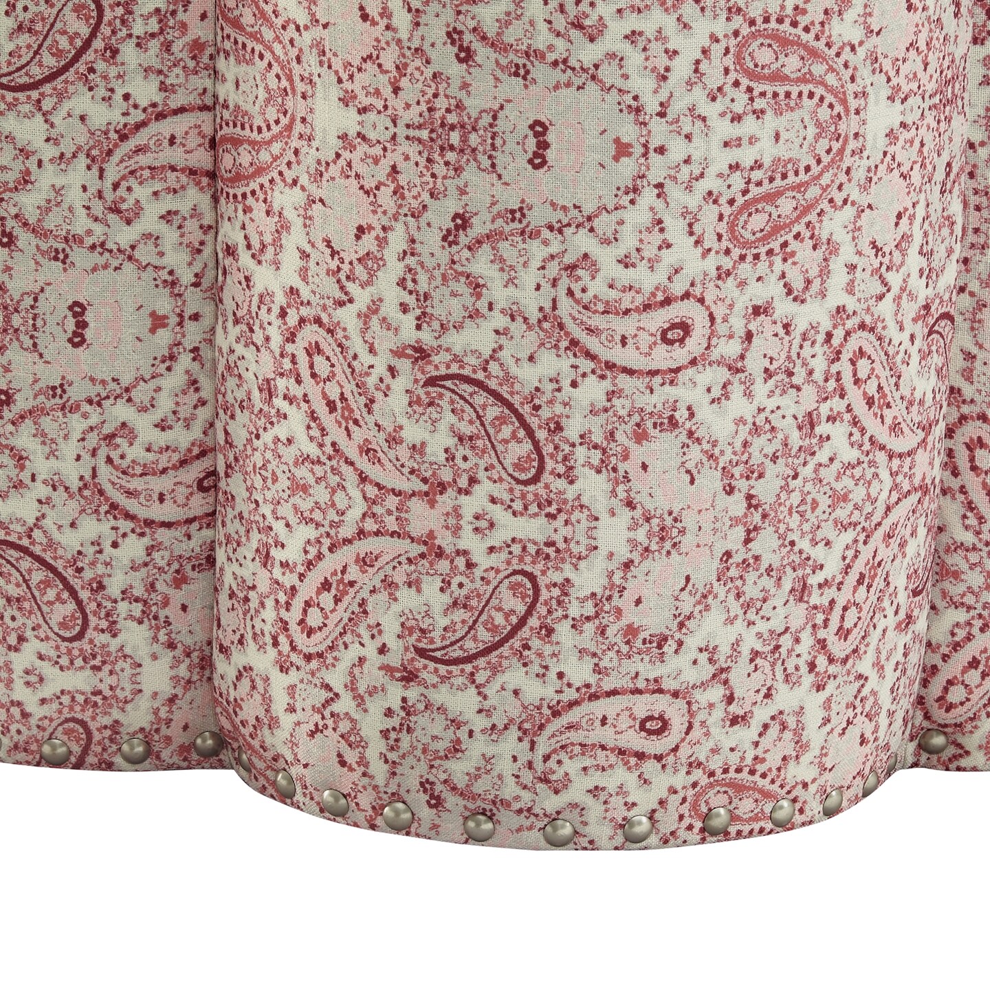 Bronx Linen Flower Shape Ottoman