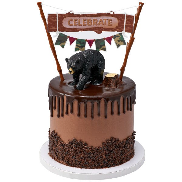 Wild Black Bear DecoSet&#xAE; Cake Decoration