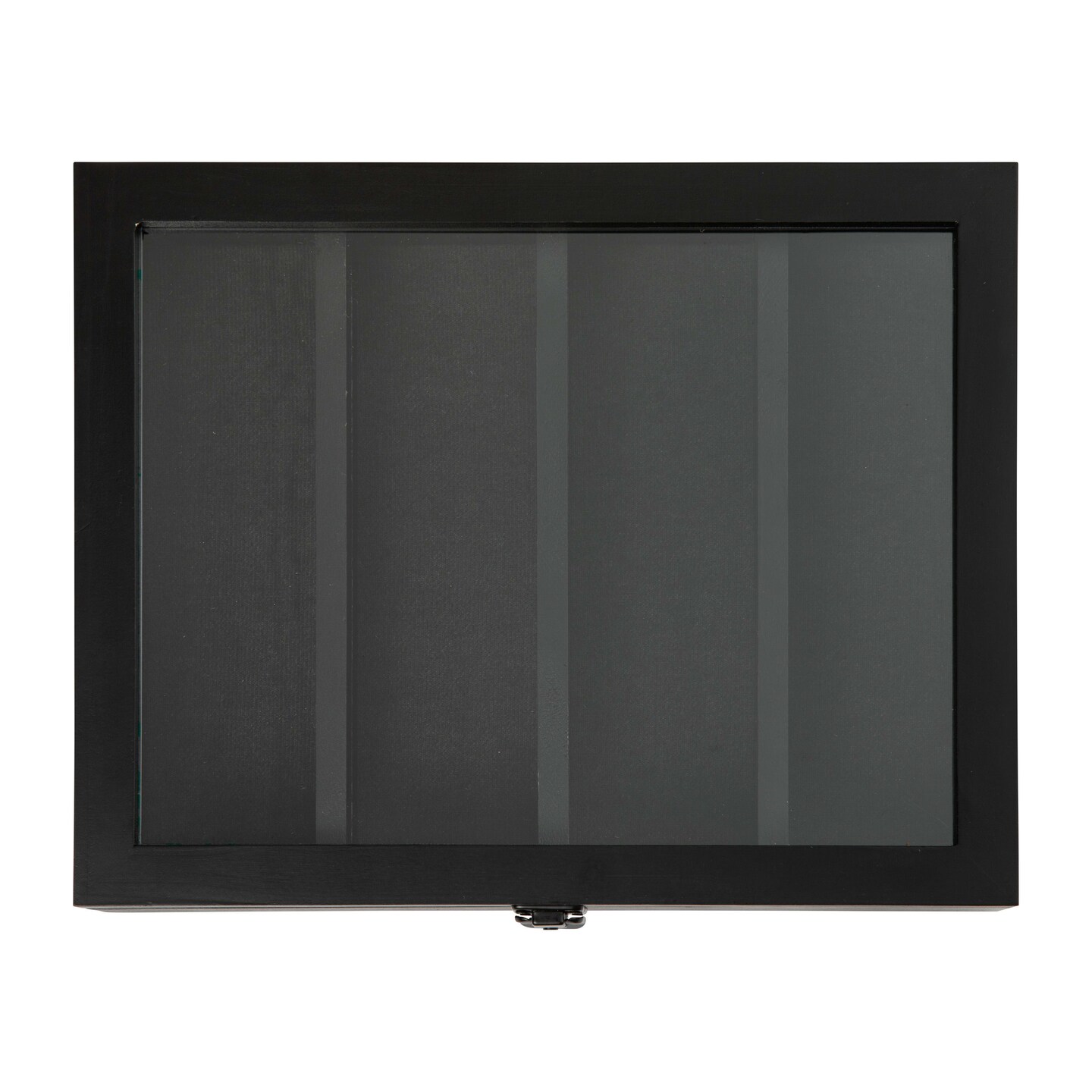 HBCY Creations Medals Display Case - Solid Wood with Acrylic Window - Anti-Theft Lock with 2 Keys - For Mementos and Keepsakes