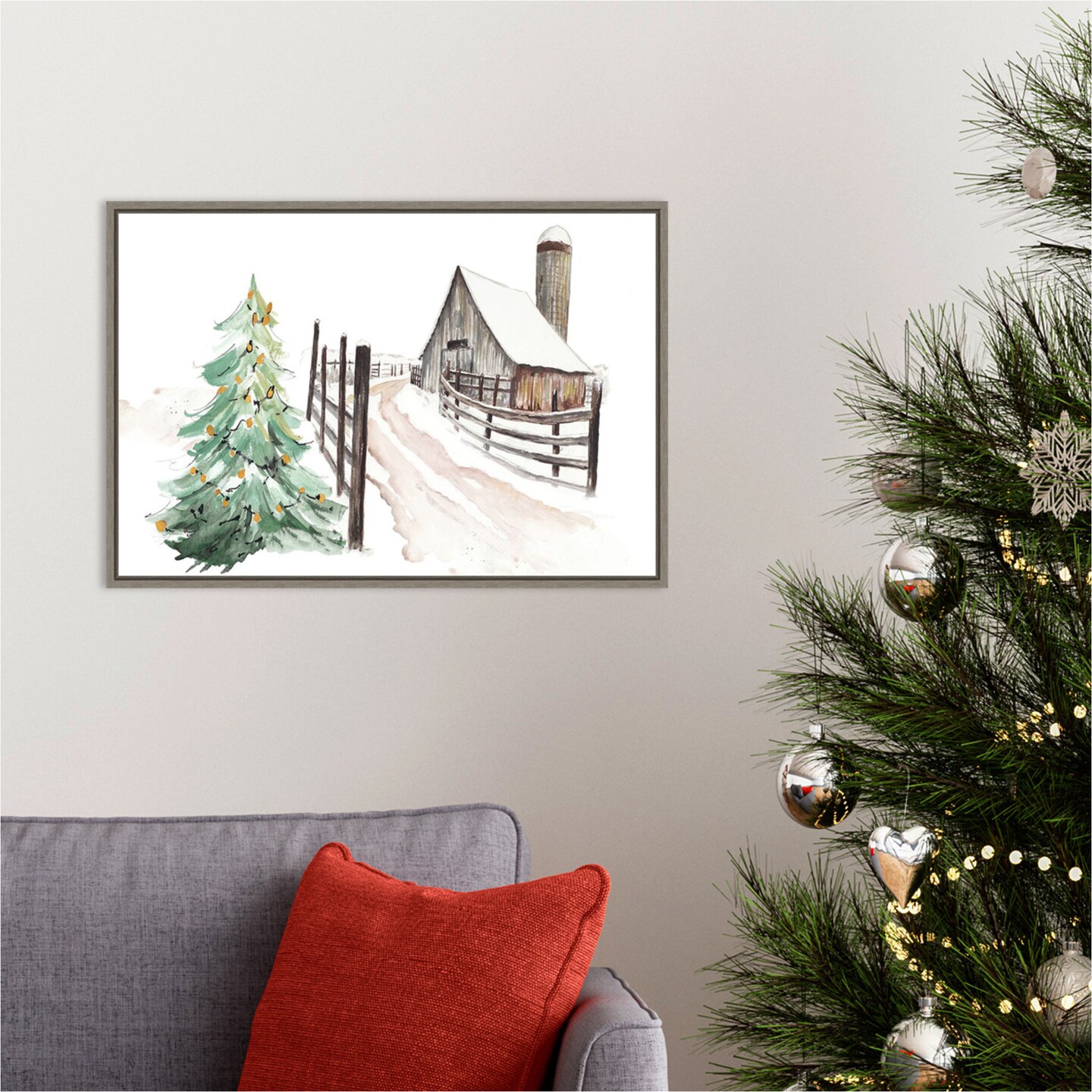 Vermont Farm by Patricia Pinto Framed Canvas Wall Art