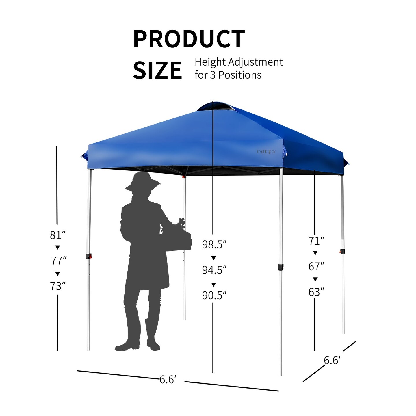 Outdoor Pop Up Camping Canopy Tent with Roller Bag
