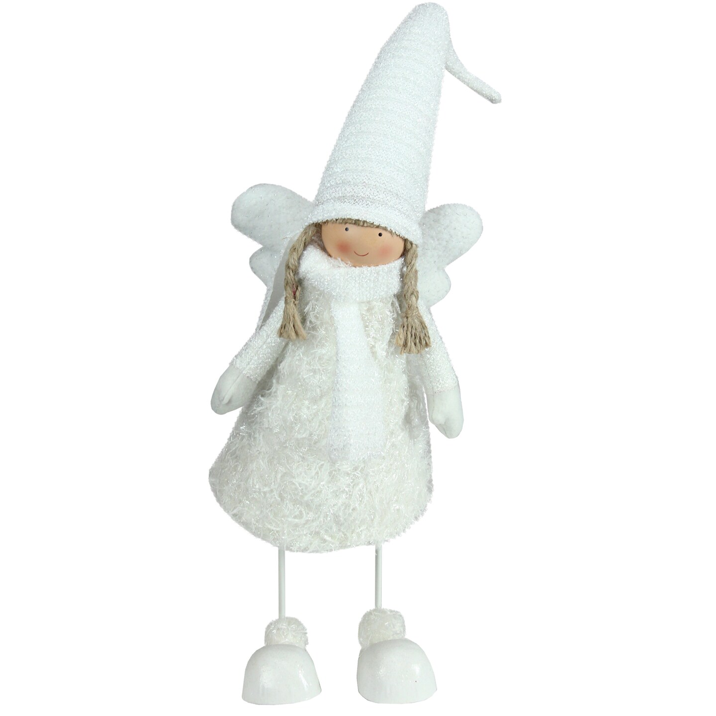 Northlight Bobble Girl Angel Christmas Figurine - 26.75&#x22; - White