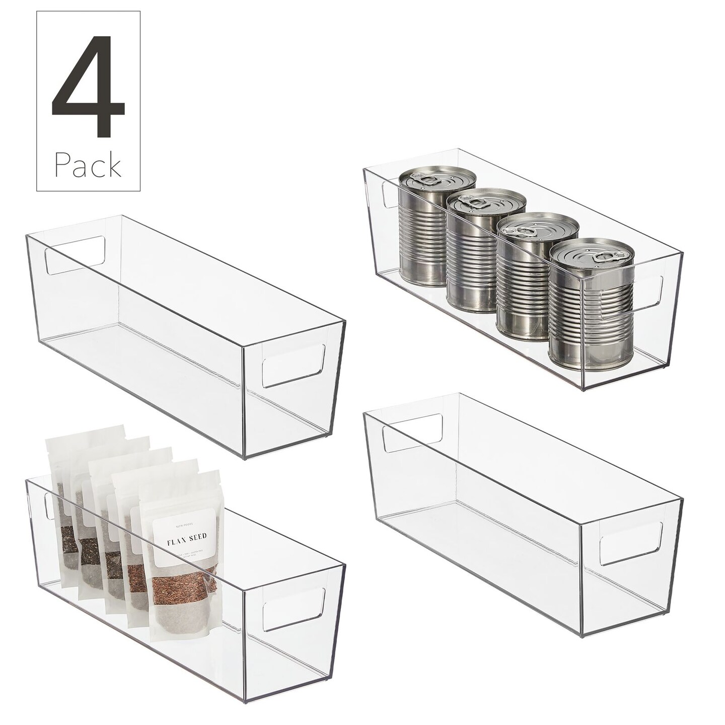 Nate Home by Nate Berkus Plastic Storage Bin for Pantry