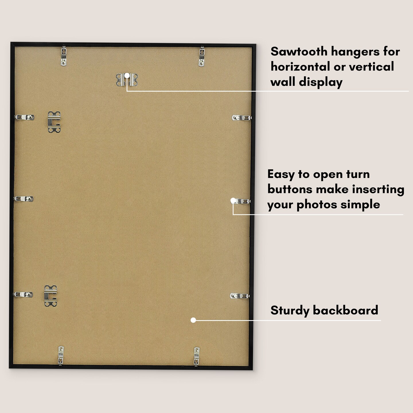 Americanflat Picture Frame with Oversized Mat