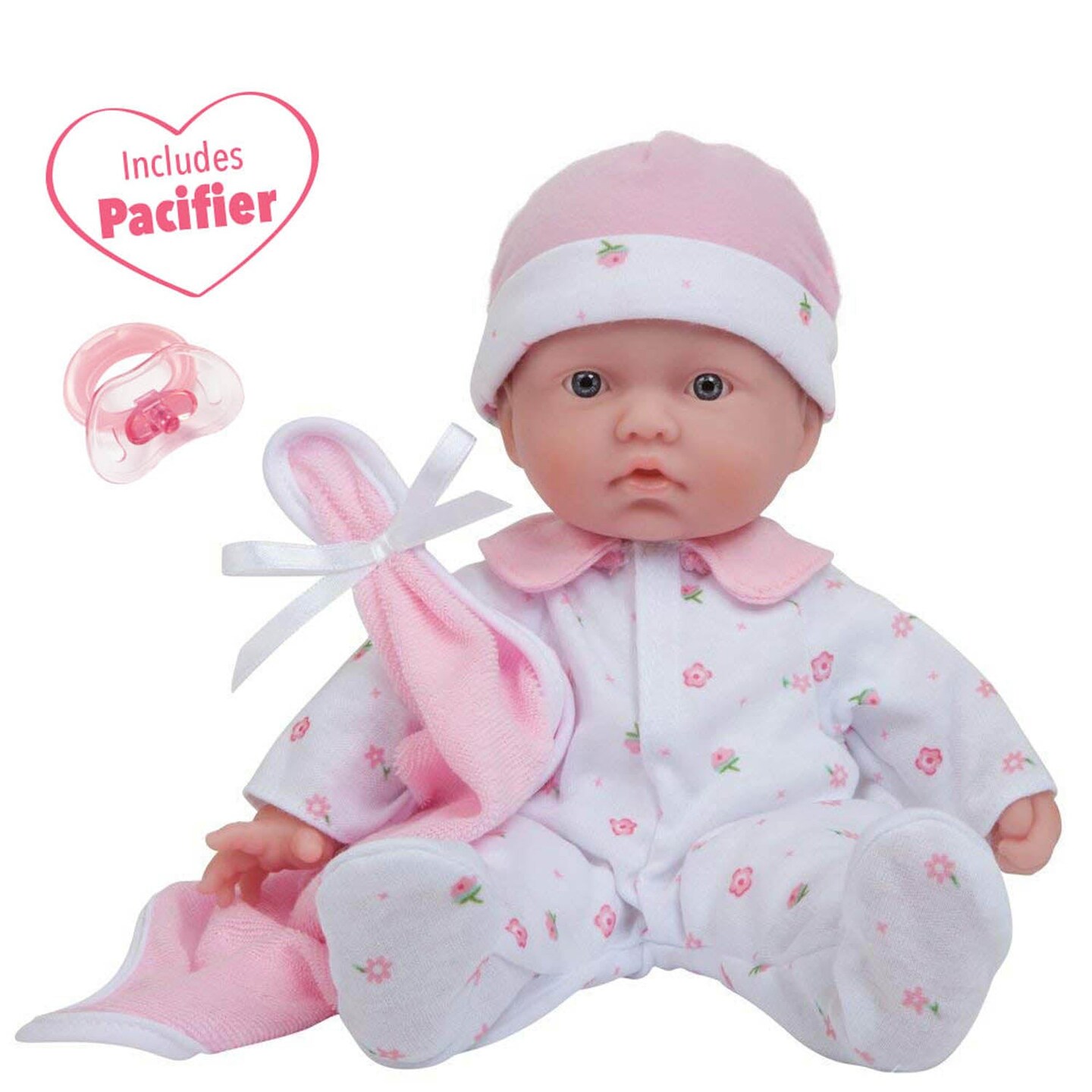 La Baby Soft 11&#x22; Baby Doll, Pink with Blanket, Caucasian