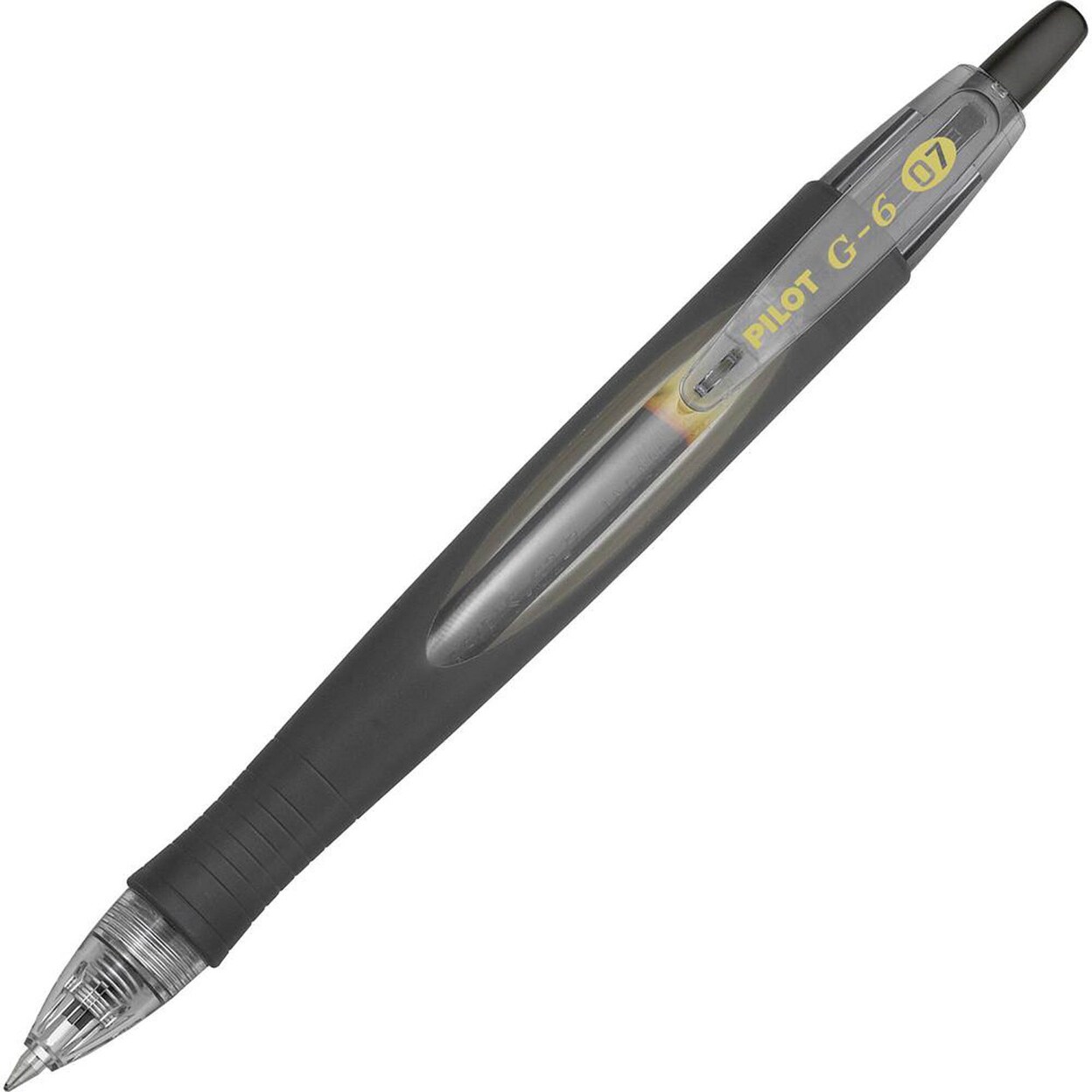 Pilot   G6 Retractable Gel Pens - Fine Pen Point - 0.7 Mm Pen Point Size - Refillable - Retractable - Black Gel-Based Ink