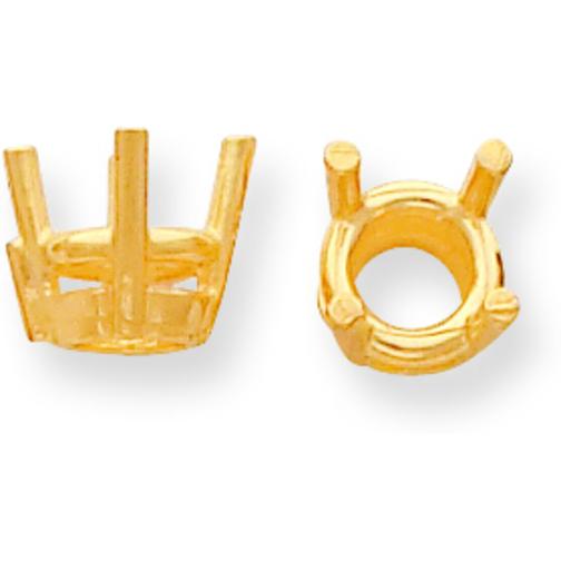 14K Gold 4 Prong Round Heavy Basket Setting 4.1mm