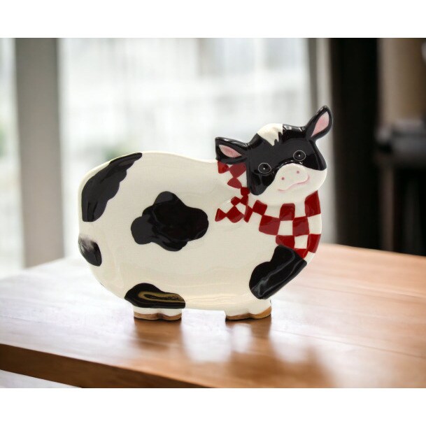 Ceramic Cow Candy Dish Set Of 2, Home Décor, Gift for