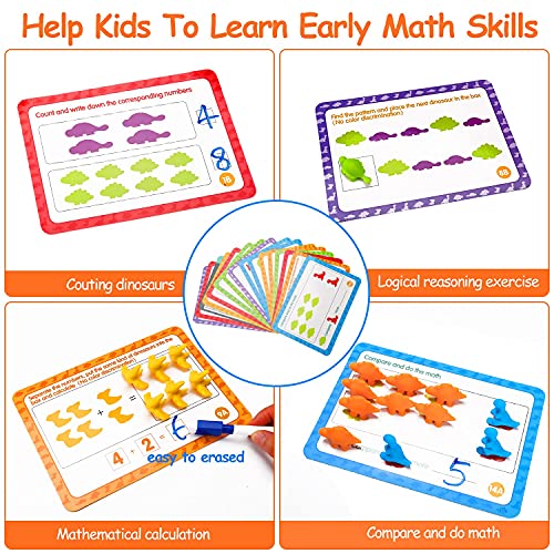 Toys Matching Games for Kids with Sorting Bowls Toddler Learning Activities Manipulatives Preschool Must Have Counters Montessori Fine Motor Skills Toys Age 2 3 4 5 Years (102 PCS)