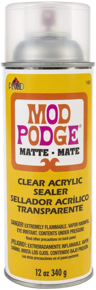 Matte Mod Podge Spray Acrylic Sealer 2 Pack, Spray Can Handles