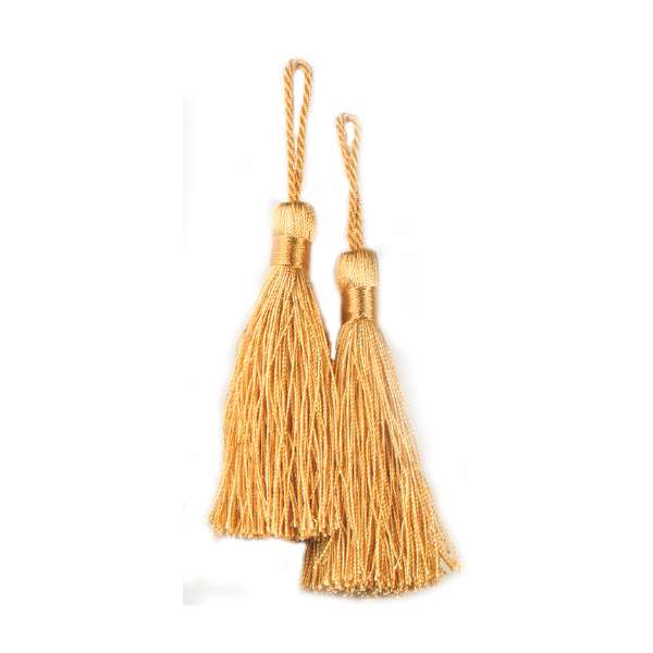 3 1/2&#x22; Fiber Key Tassel Pack of 2