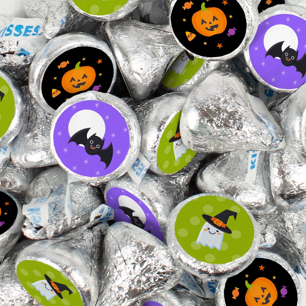 Halloween Candy Party Favors Chocolate Hershey&#x27;s Kisses - Cute Mix