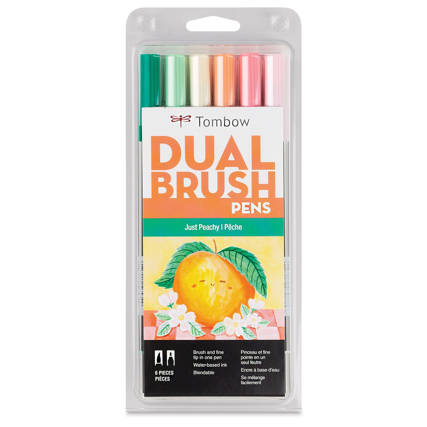 Tombow Dual Brush Pens - Just Peachy, Set of 6