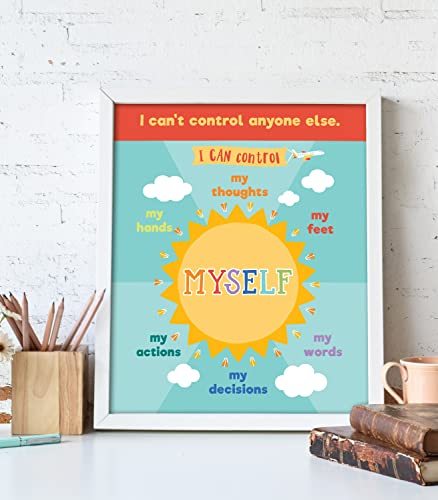 Calming Strategies Bulletin Board Set—Calming Strategies and Mood Charts for Social Emotional Learning, Homeschool or Classroom Decor (7 pc)