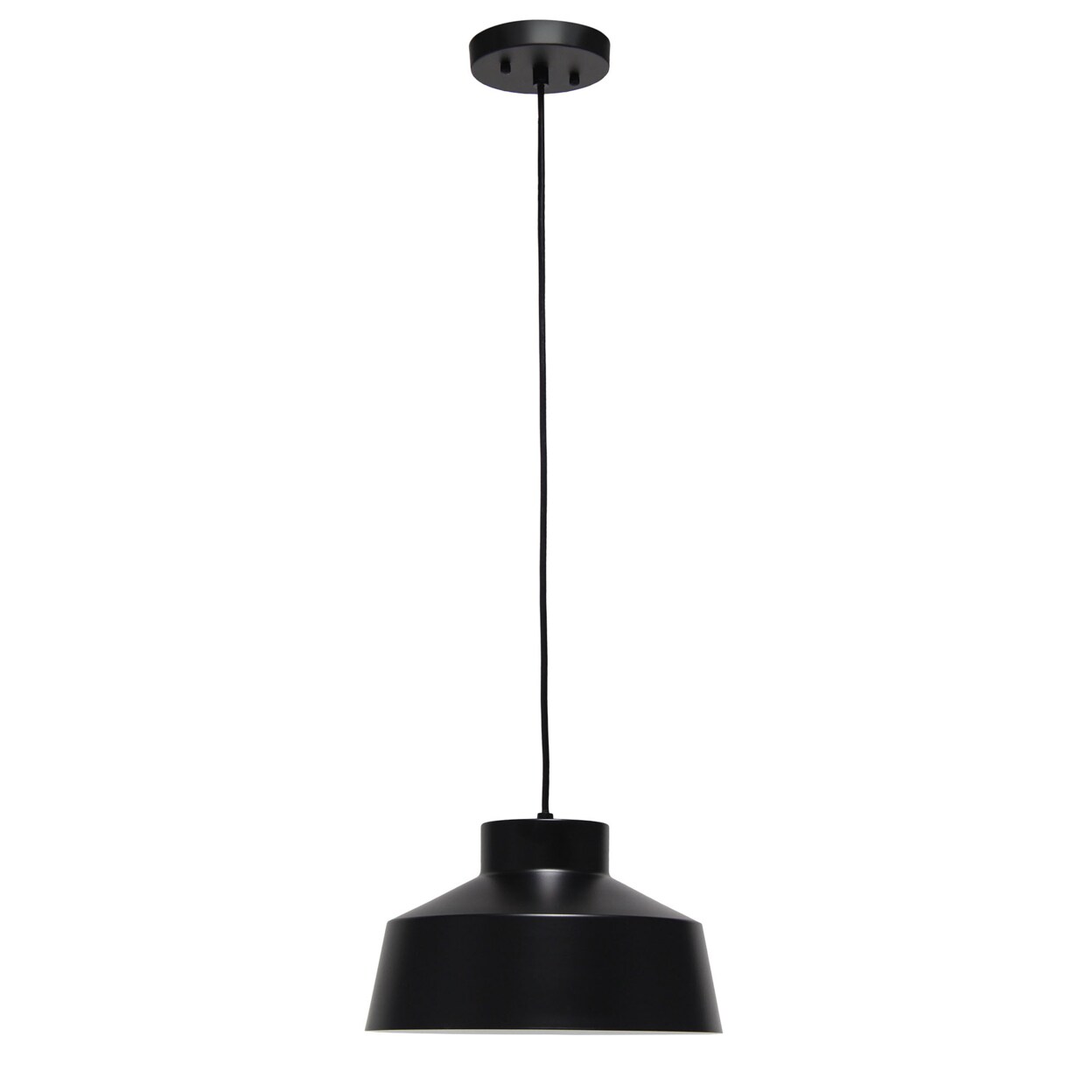 Lalia Home Home Decorative Lighting Industrial Barn Pendant, Black