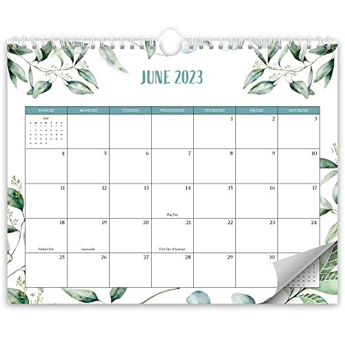 Aesthetic Greenery Wall Calendar - Runs Until July 2024 - The Perfect Monthly Calendar for Easy Planning - Incl. All of 2023