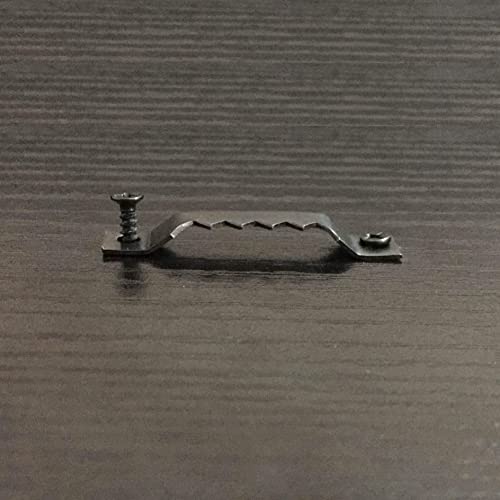 EesTeck 150 Pack Small Sawtooth Picture Hangers Steel Picture Hangers Picture Frames Hangers with Screws Picture Hang Solutions, for Hanging Clock Paintings Artwork Picture Frame Hook Photos (Black )