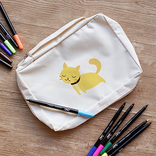 Fabric Markers - 12-Pack, Permanent Fabric Paint Markers in Assorted Colors, Ideal for Clothes, T-Shirts, and General Fabric Use