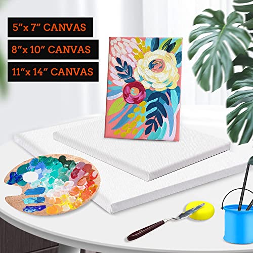 ESRICH Stretched Canvases for Painting 8x10, 10 Pack 8x10 Canvas