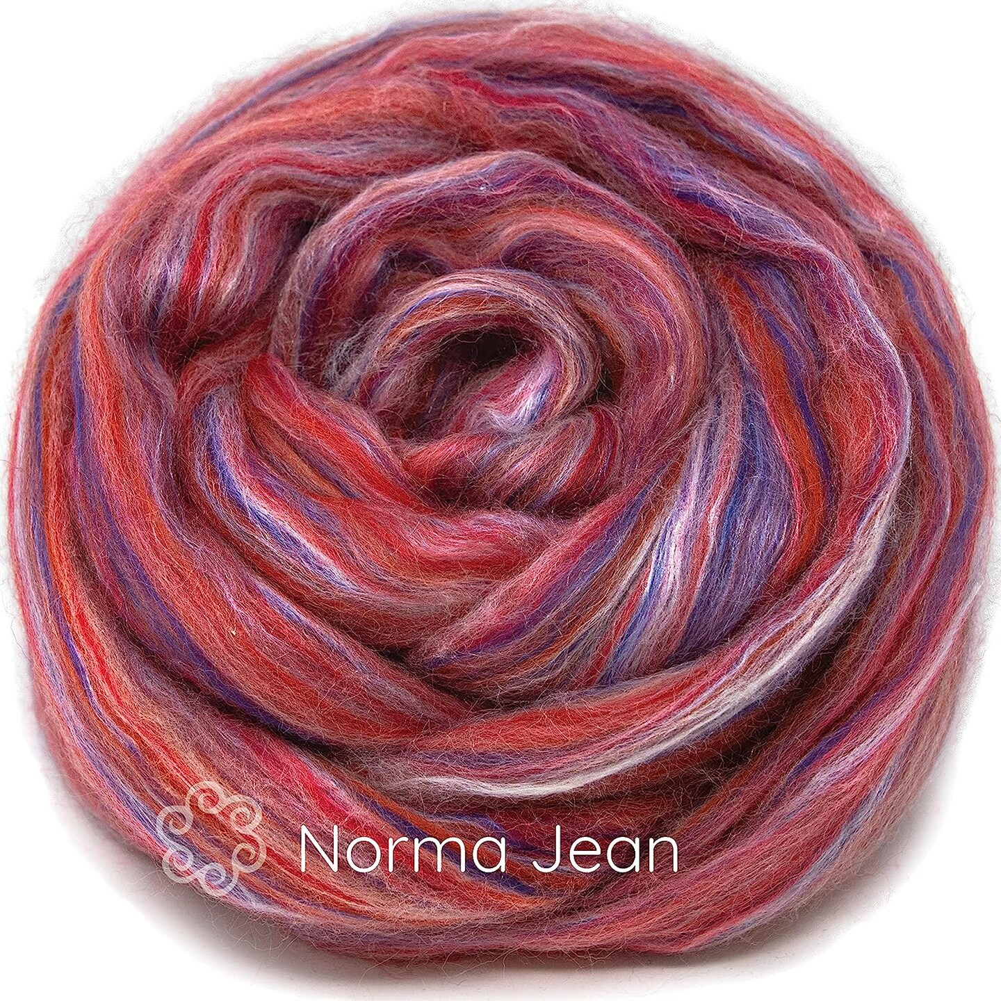 Silk Merino Blended Roving. Soft Combed Top Fiber for Spinning, Felting, & Fiber Arts.