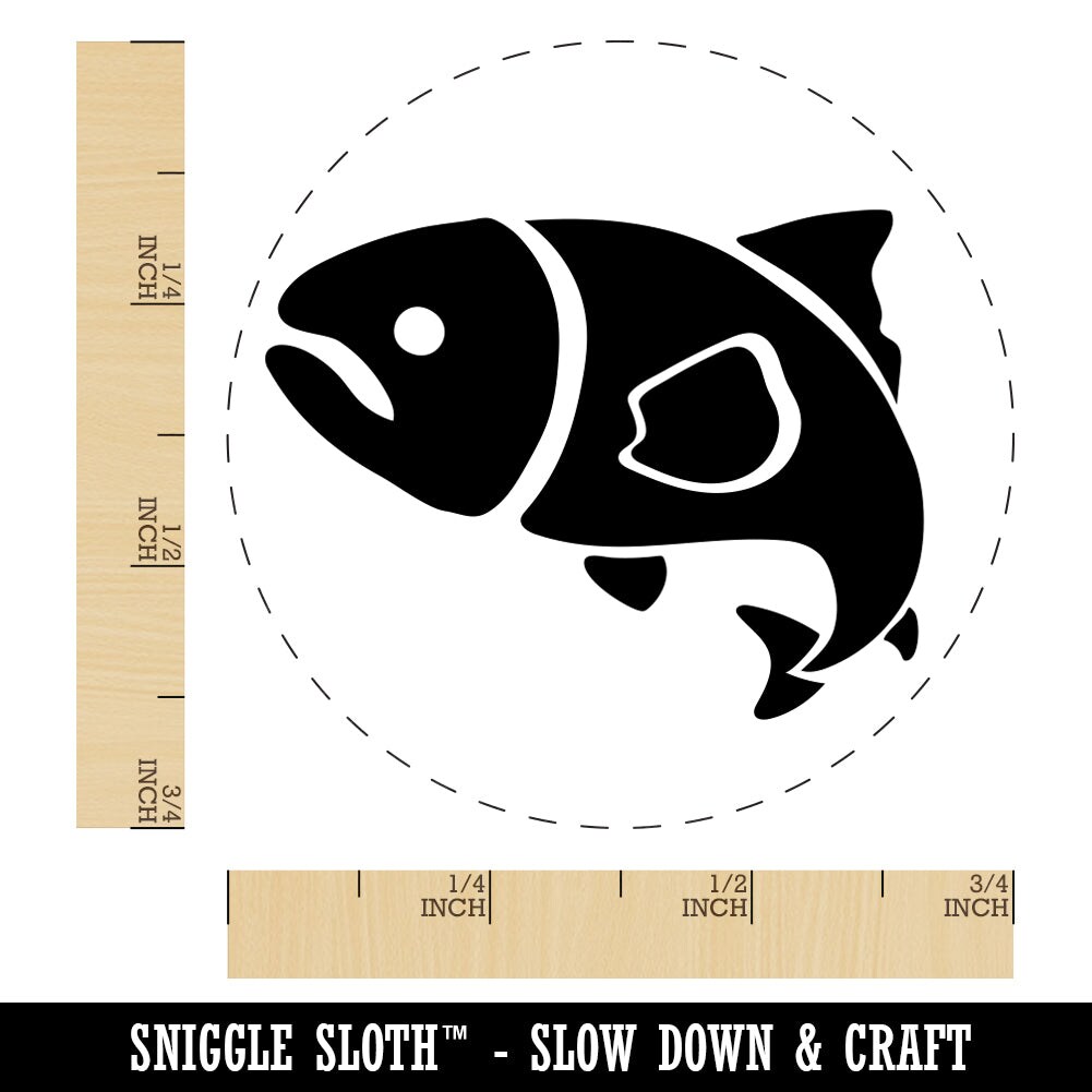 Salmon Fish Rubber Stamp for Stamping Crafting Planners Michaels