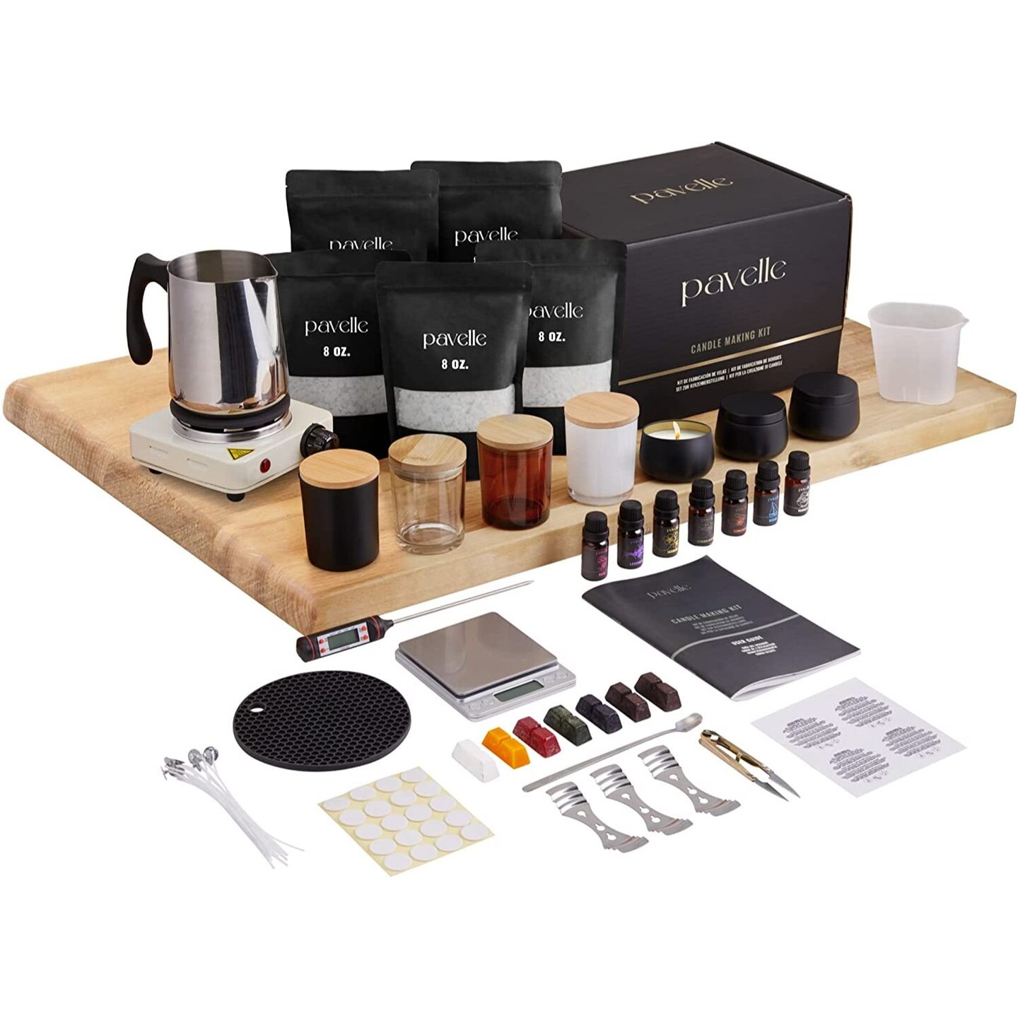 Soy Candle Making Kit for Adults, Candle Making Supplies Kit for Adults &  Kids