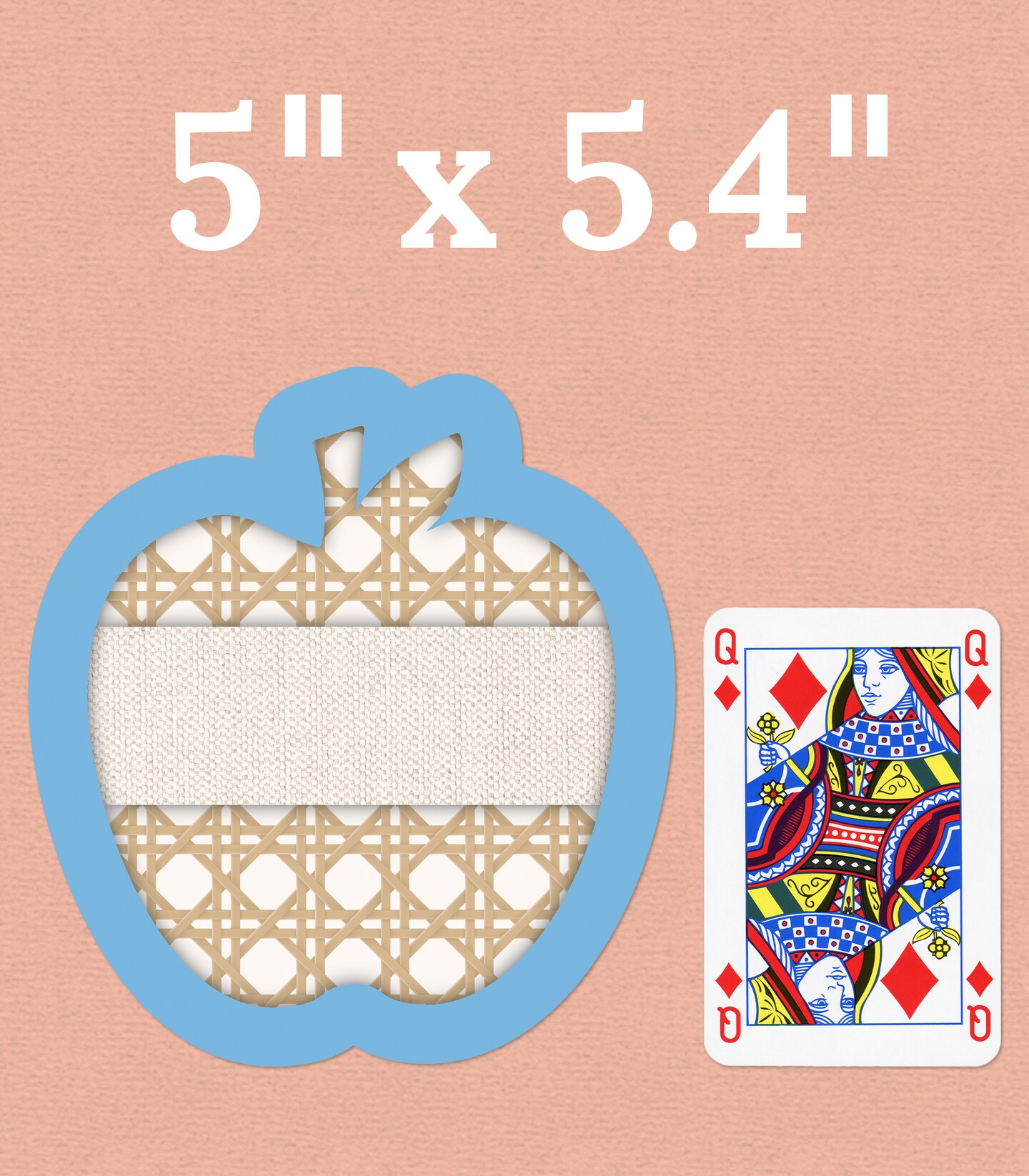 Carson Dellosa True to You 36PC Apple Cutouts, Wicker Farmhouse Accents for Bulletin Board and Locker Decorations, Name Labels for School, Classroom Decor and Teacher Supplies