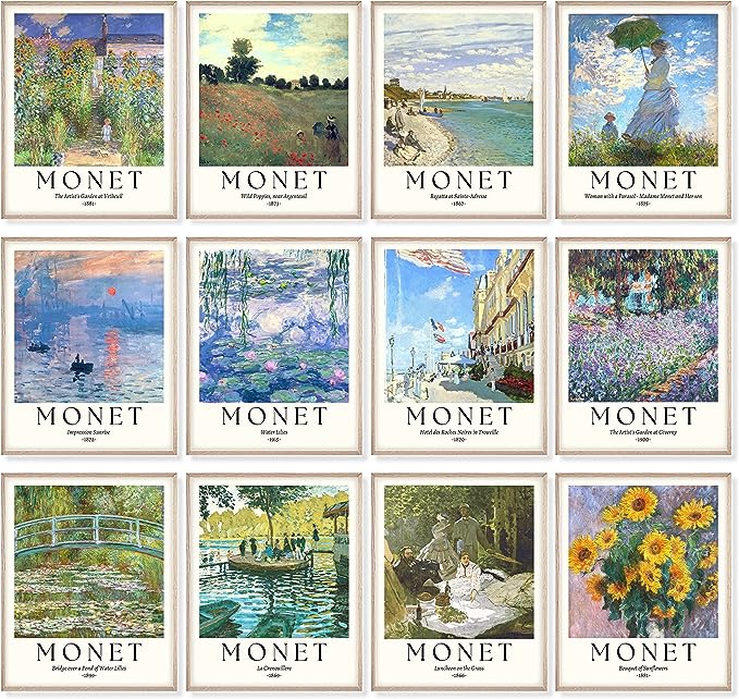 Monet Wall Art Decor Paintings