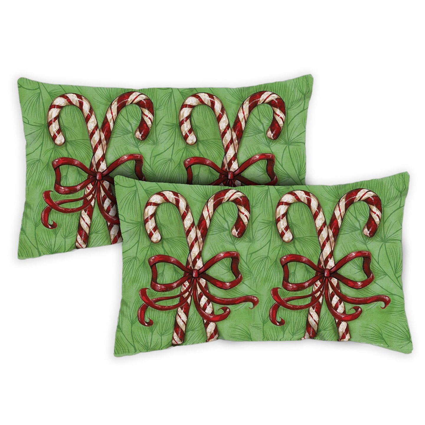 Candy cane pillow online cover