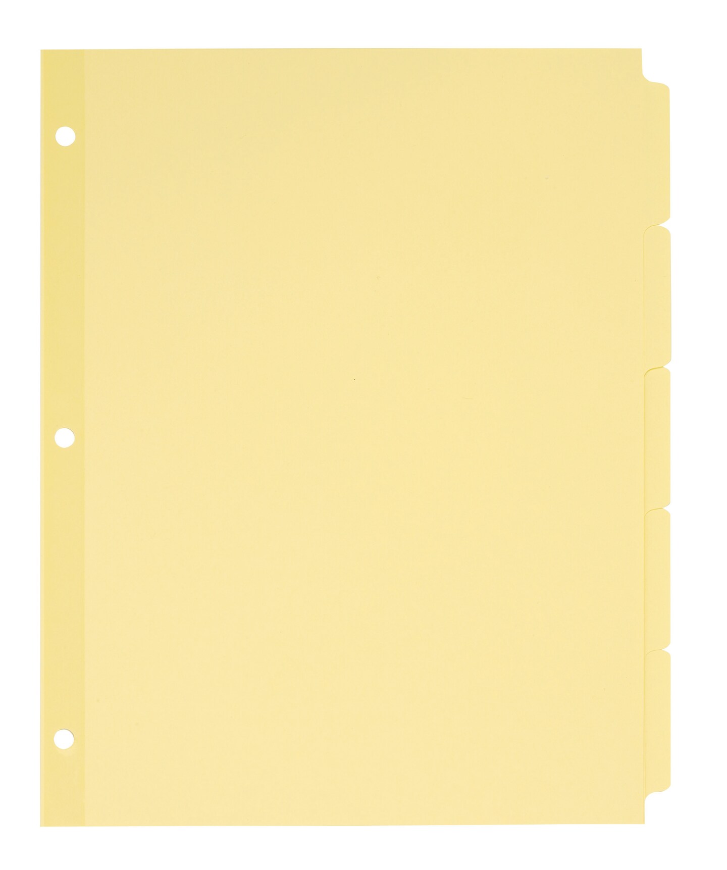 Avery Plain Tab Write &#x26; Erase Dividers, 5 Tabs, Buff, 36 Sets (11501)