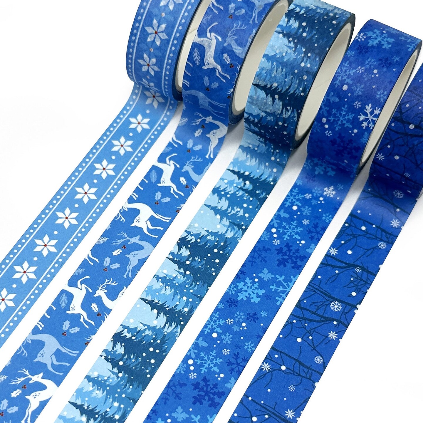 Wrapables Winter Season Washi Set for Arts & Crafts, Scrapbooking, Stationery, Diary