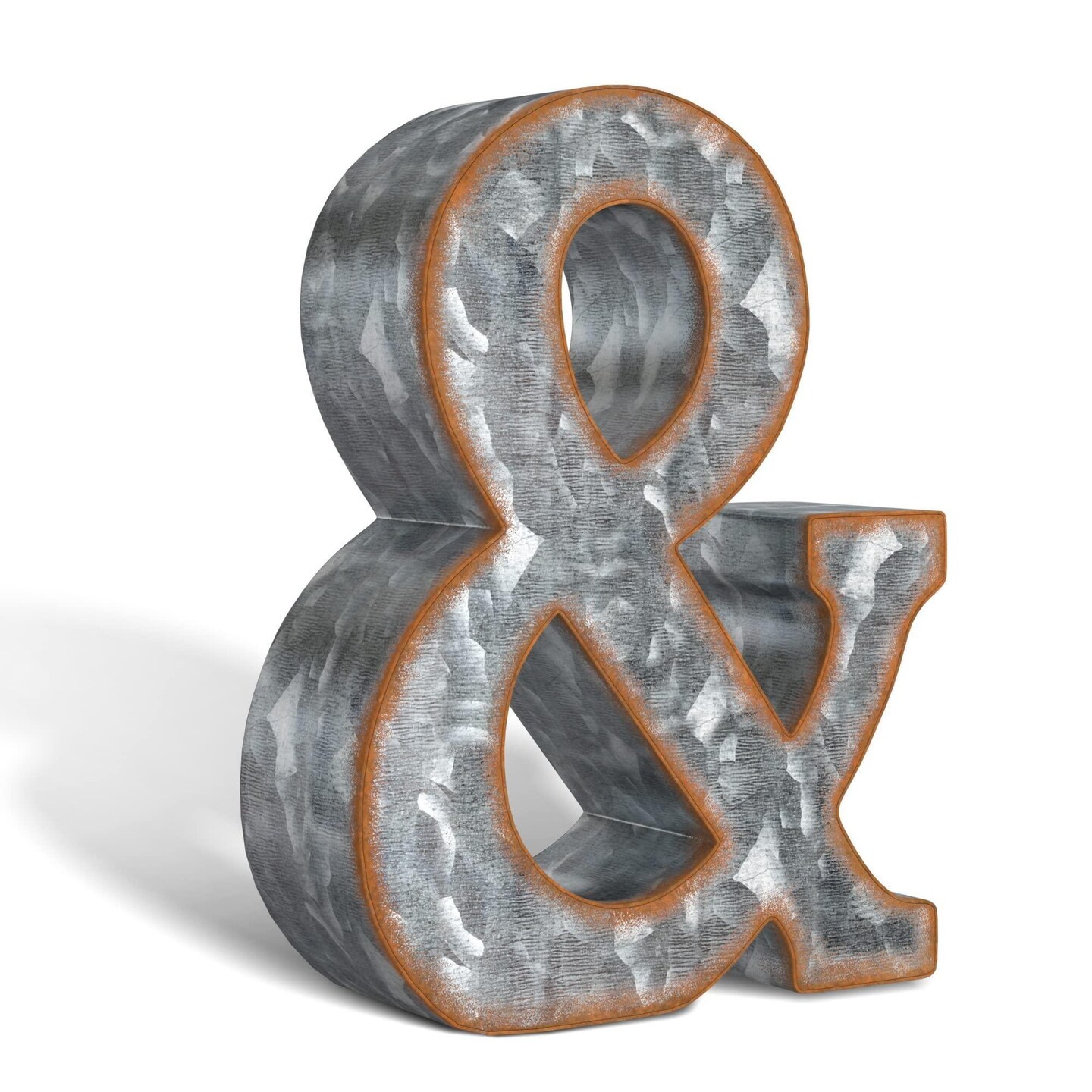 Galvanized Metal Letters for Wall Decor 3D Letter & for Hanging or Freestanding Unique Blend of Rustic Vintage Western and Industrial Styles Fits for Living Room Lobby Kitchen Bedroom Decoration