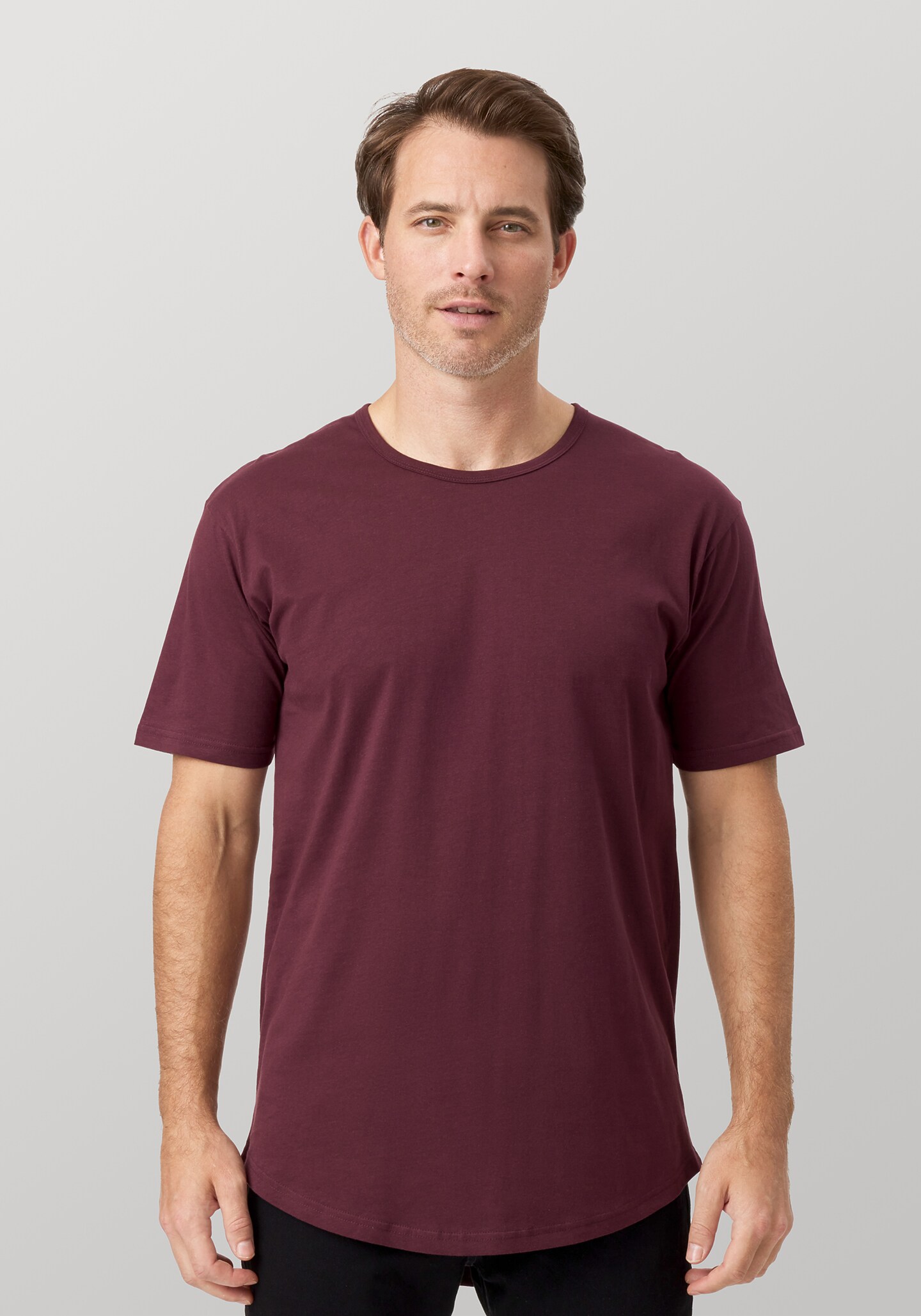 UNISEX DROP TAIL Crewneck Short Sleeve T-SHIRT