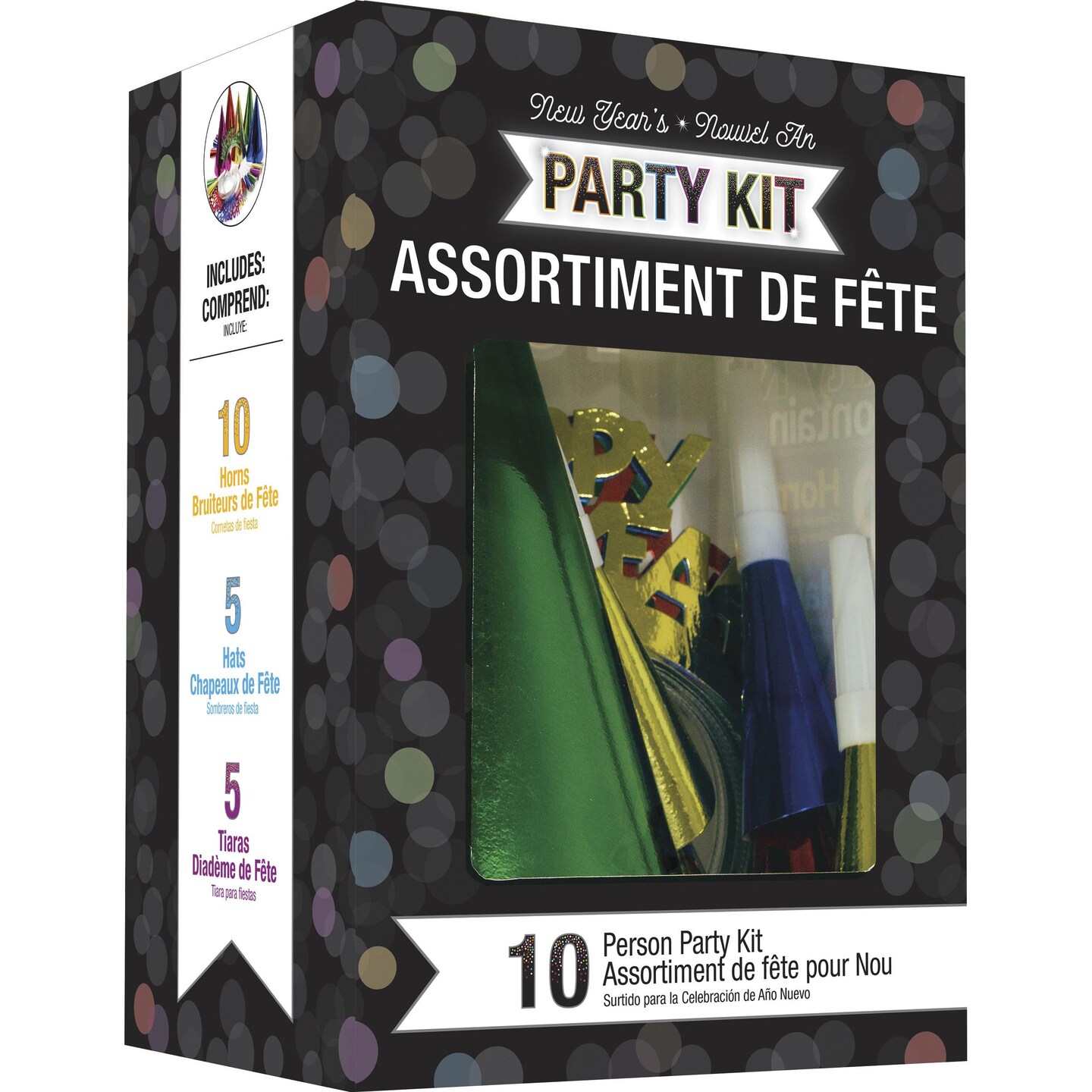 Assorted Colors New Year Wearables Kit for 10 (1/Pkg)