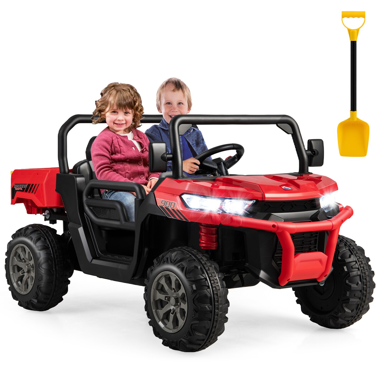 24V Ride on Dump Truck with Remote Control - 46.8" x 26.7" x 25.5"(L x W x H)