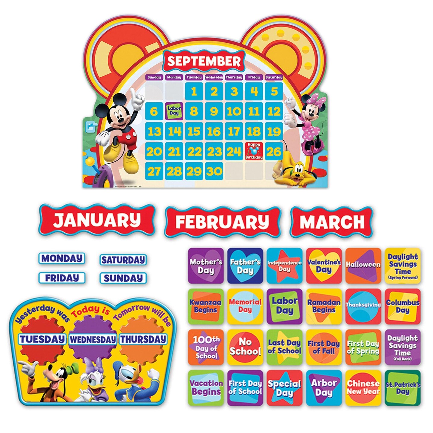 Mickey Mouse Clubhouse&#xAE; Calendar Bulletin Board Set