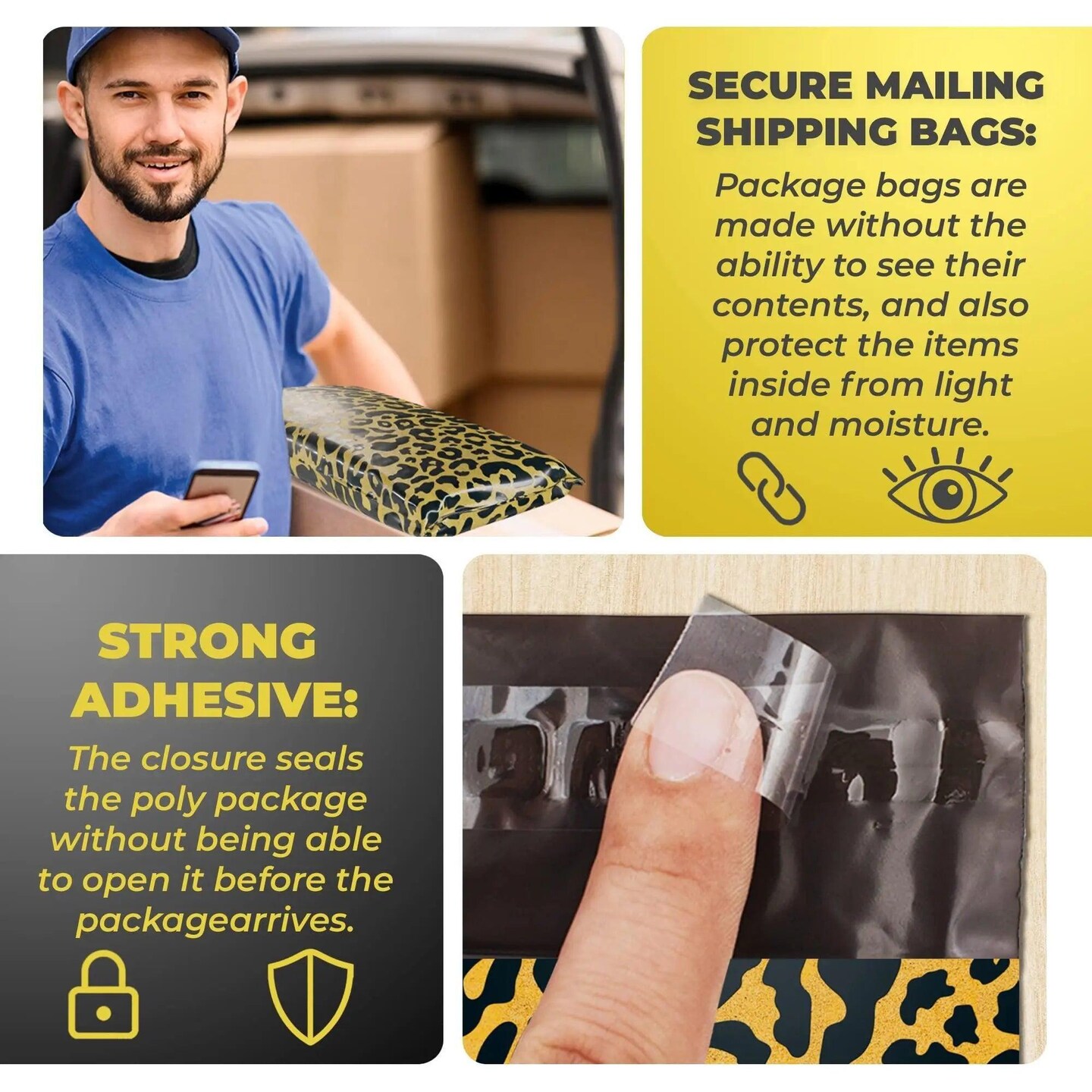 Poly mailers 6x9 Shipping Bags 6 x 9. Purple mailing Bags 2.5 mil Thick. Peel and Seal Waterproof Lightweight. Wrapping Packing Packaging. Pack of 100 Small envelopes.